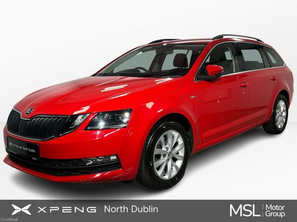 Skoda Octavia Estate, Petrol, 2020, Red