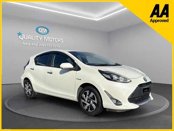 Toyota Aqua Hatchback, Petrol Hybrid, 2019, White