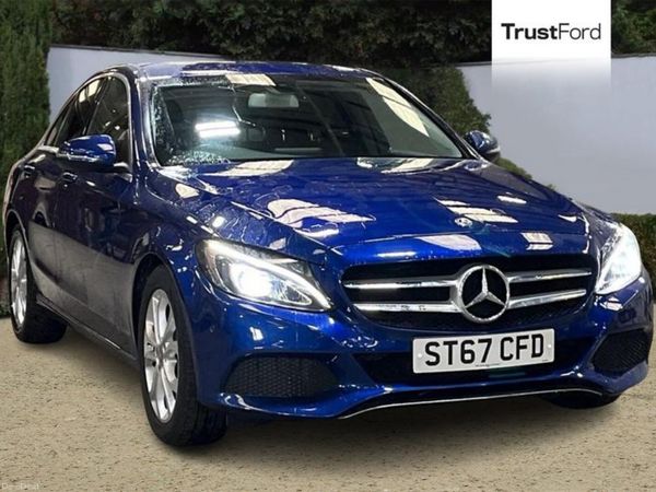 Mercedes-Benz C-Class Saloon, Diesel, 2017, Blue