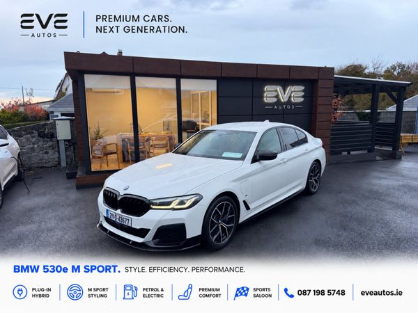 BMW 5-Series Saloon, Petrol Plug-in Hybrid, 2021, White