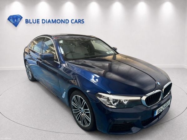 BMW 5-Series Saloon, Petrol Plug-in Hybrid, 2018, Blue