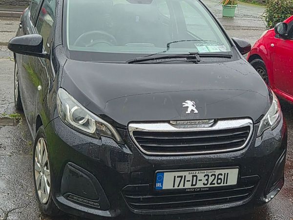 Peugeot 108 Hatchback, Petrol, 2017, Black