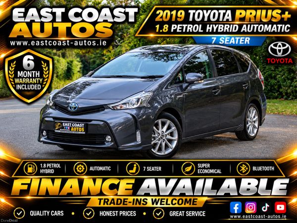 Toyota Prius MPV, Petrol Hybrid, 2019, White