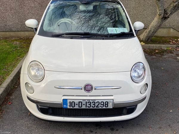 Fiat 500 Hatchback, Petrol, 2010, White