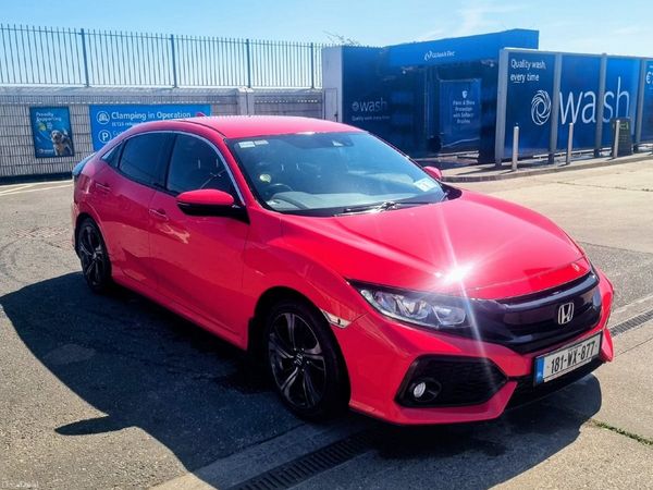 Honda Civic Hatchback, Petrol, 2018, Red