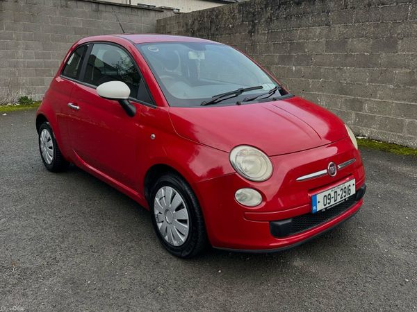 Fiat 500 Hatchback, Petrol, 2009, Red
