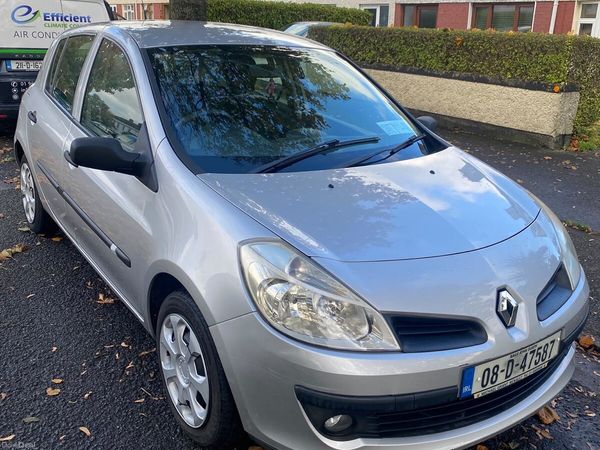 Renault Clio Hatchback, Ethanol Petrol, 2008, Silver