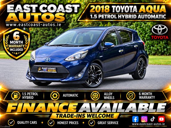 Toyota Aqua Hatchback, Petrol Hybrid, 2018, Blue