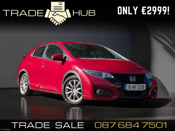 Honda Civic Hatchback, Diesel, 2015, Red