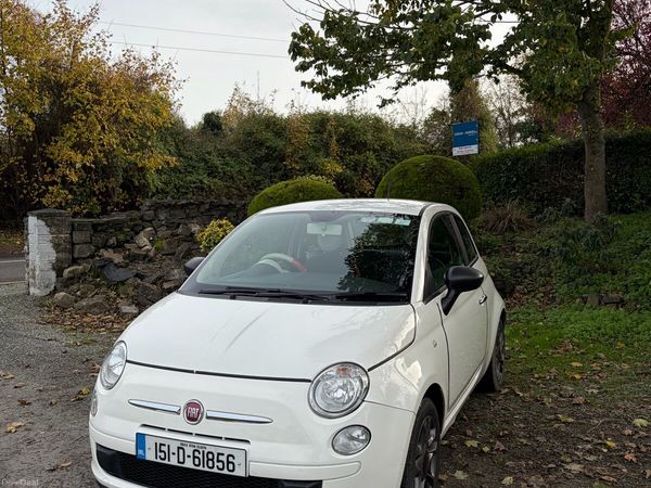 Fiat 500 Hatchback, Petrol, 2015, White