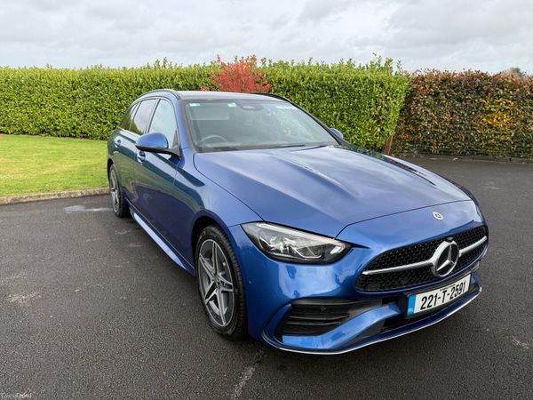 Mercedes-Benz C-Class Estate, Petrol Plug-in Hybrid, 2022, Blue