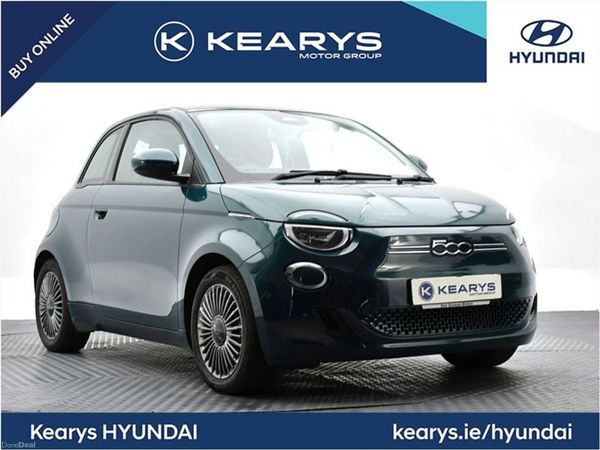Fiat 500 Hatchback, Electric, 2022, Green