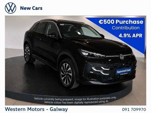 Volkswagen T-Roc SUV, Petrol, 2026, Black