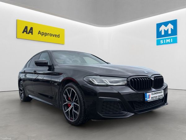 BMW 5-Series Saloon, Petrol Hybrid, 2023, Black