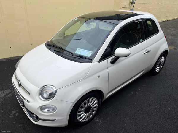 Fiat 500 Hatchback, Petrol, 2017, White