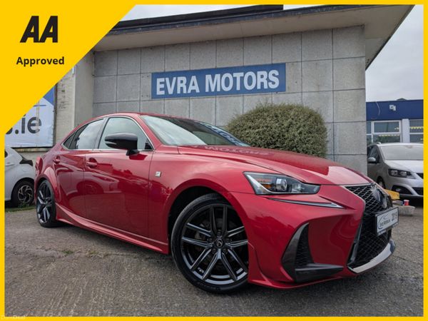 Lexus IS Saloon, Petrol Hybrid, 2019, Red