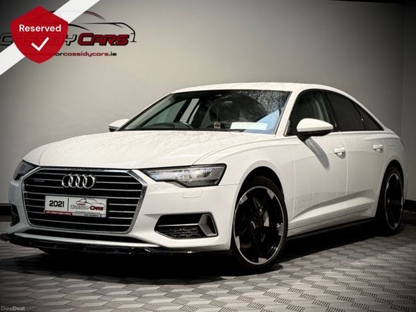 Audi A6 Saloon, Petrol Hybrid, 2021, White