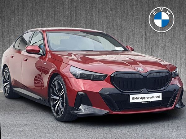 BMW 5-Series Saloon, Petrol Plug-in Hybrid, 2024, Red