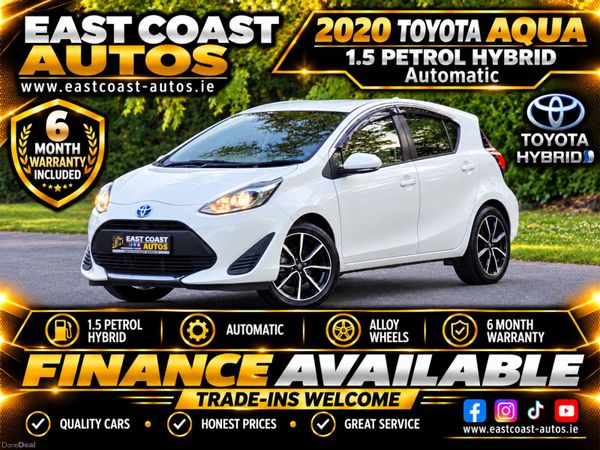 Toyota Aqua Hatchback, Petrol, 2020, White