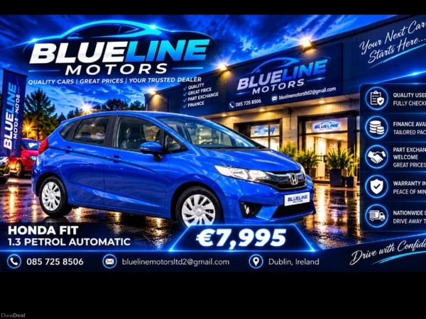 Honda Fit Hatchback, Petrol, 2017, Blue