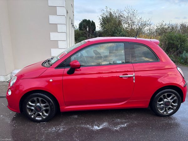 Fiat 500 Hatchback, Petrol, 2014, Red