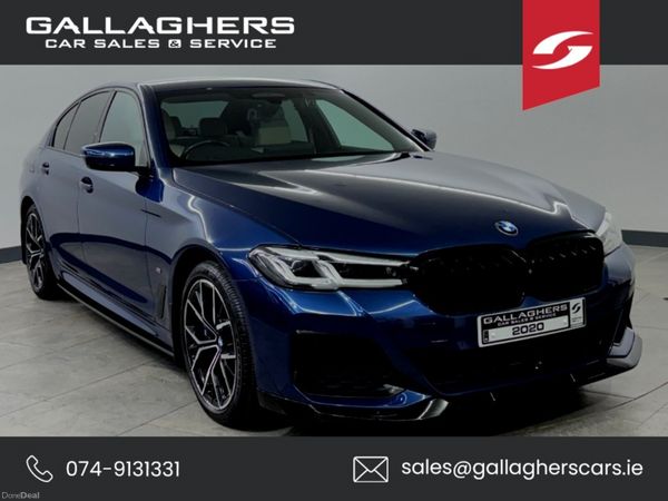BMW 5-Series Saloon, Petrol Plug-in Hybrid, 2020, Blue