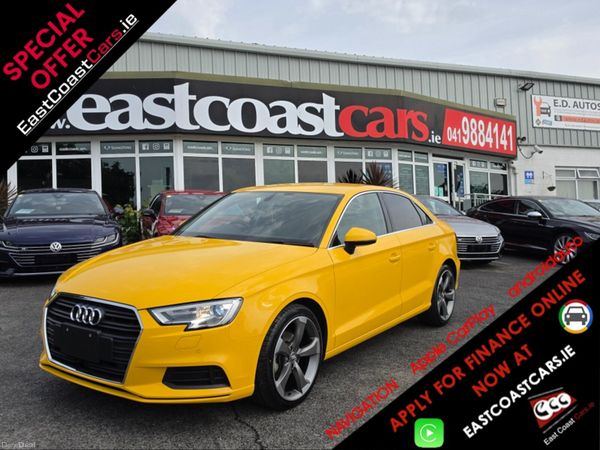 Audi A3 Saloon, Petrol, 2017, Yellow