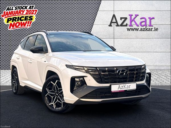 Hyundai Tucson SUV, Petrol Hybrid, 2024, White