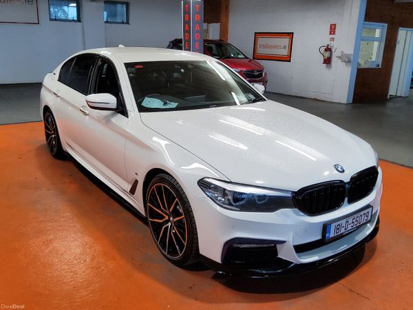 BMW 5-Series Saloon, Petrol Plug-in Hybrid, 2018, White