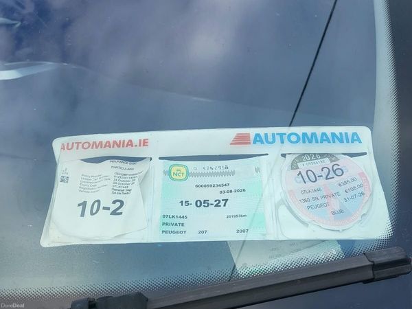 Peugeot 207 Hatchback, Petrol, 2007, Blue