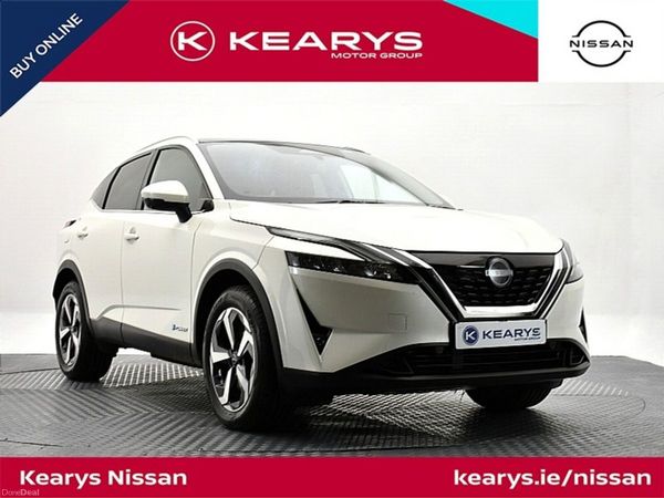 Nissan Qashqai SUV, Petrol Hybrid, 2024, White
