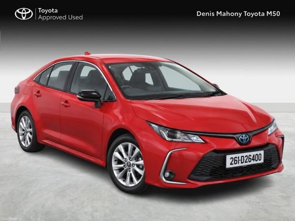 Toyota Corolla Saloon, Petrol Hybrid, 2026, Red