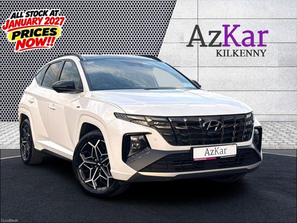 Hyundai Tucson SUV, Petrol Hybrid, 2024, White