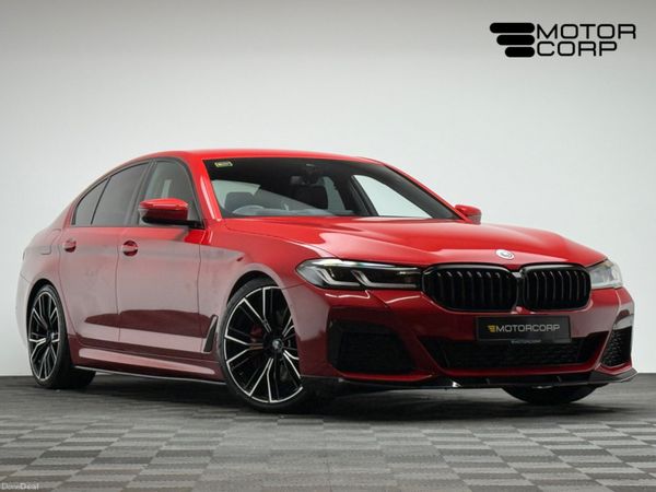 BMW 5-Series Saloon, Petrol Plug-in Hybrid, 2023, Red