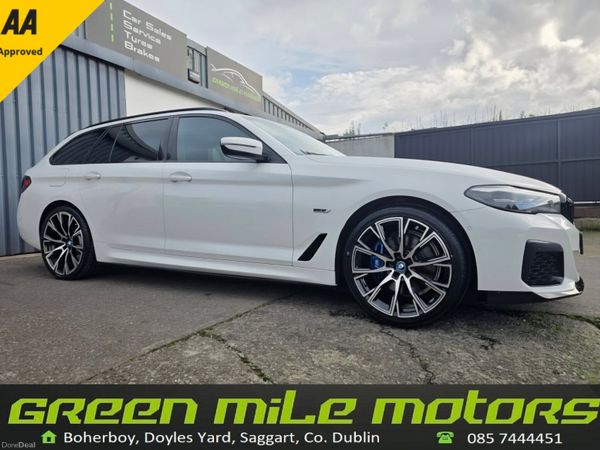 BMW 5-Series Estate, Petrol Plug-in Hybrid, 2023, White