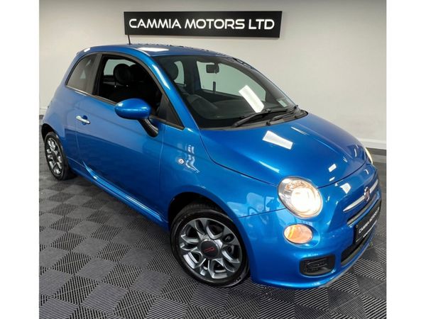 Fiat 500 Hatchback, Petrol, 2015, Blue
