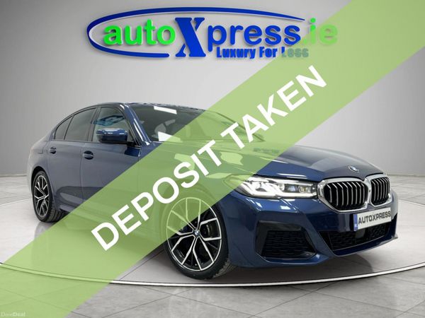 BMW 5-Series Saloon, Petrol Plug-in Hybrid, 2020, Blue