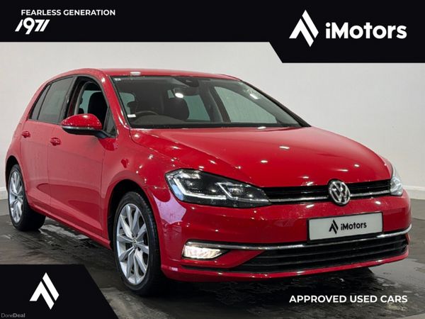 Volkswagen Golf Hatchback, Petrol, 2019, Red