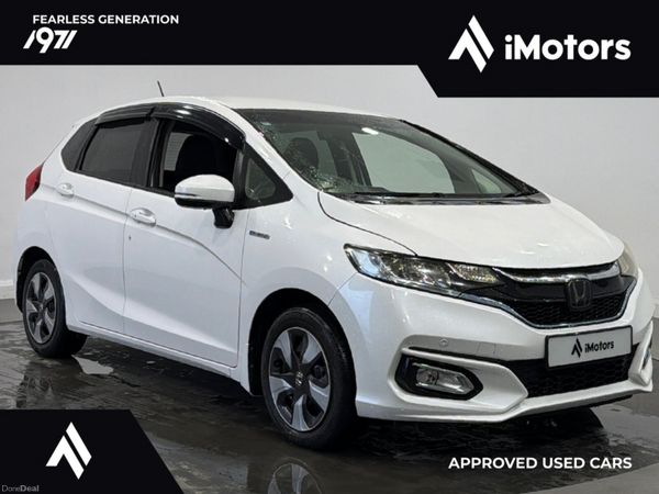 Honda Fit Hatchback, Petrol Hybrid, 2018, White