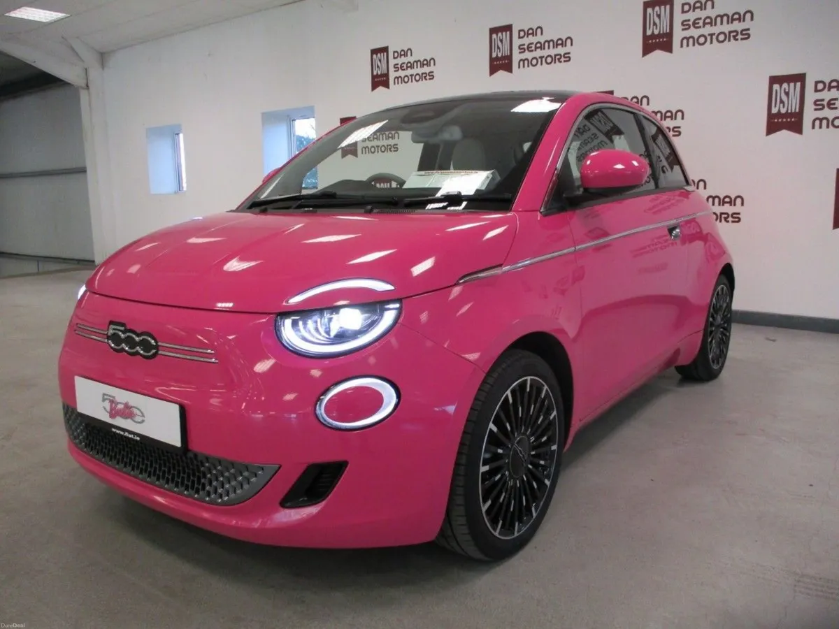 NEW 261 OFFERS 3.9%-Fiat 500e La Prima EV in Pink- - Image 4