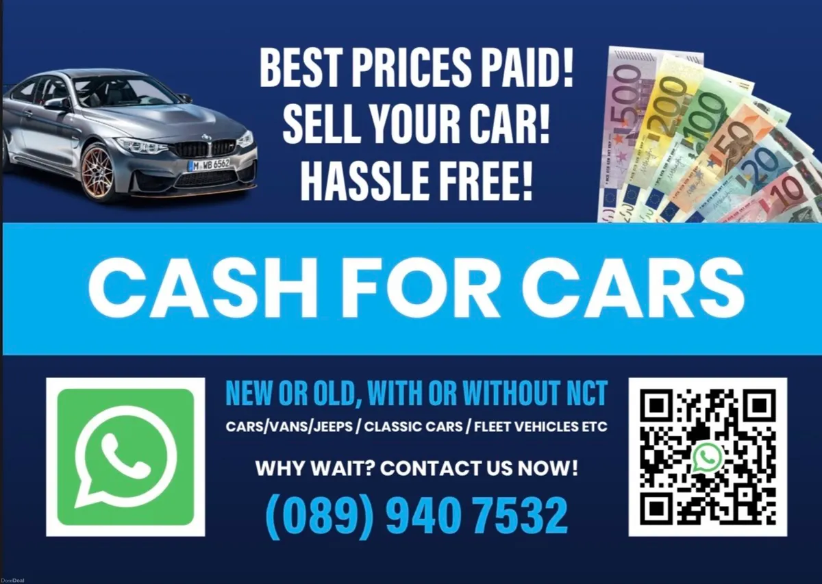 SCRAP & DAMAGED CARS WANTED €€ - Image 1