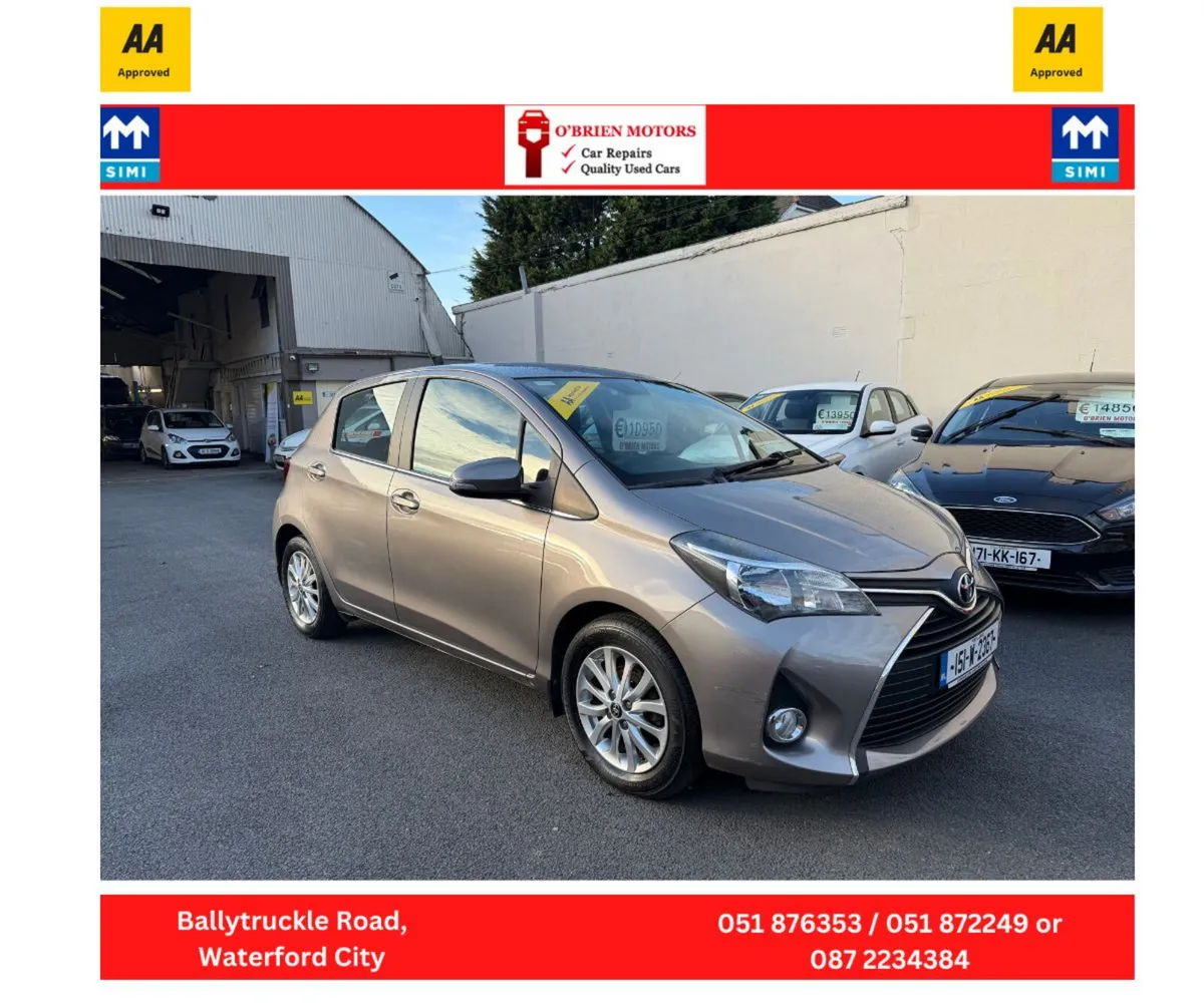 2015 Toyota Yaris  1 LTR 5 Door Hatchback, Petrol, - Image 1