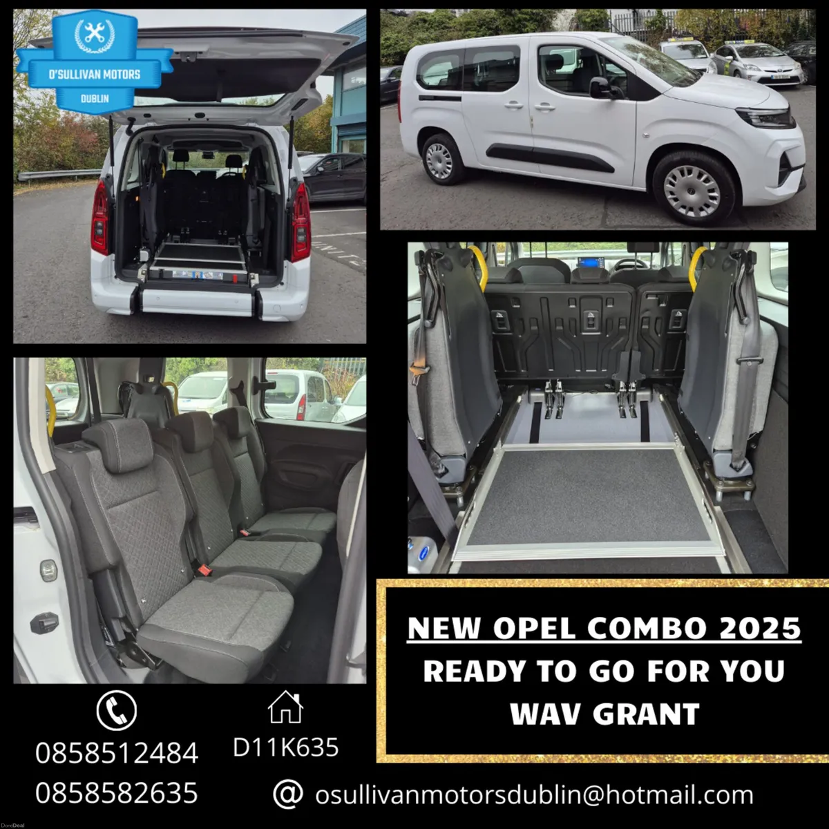 Opel Combo/2025/Auto/Wheelchair Access/Taxi Spec - Image 1