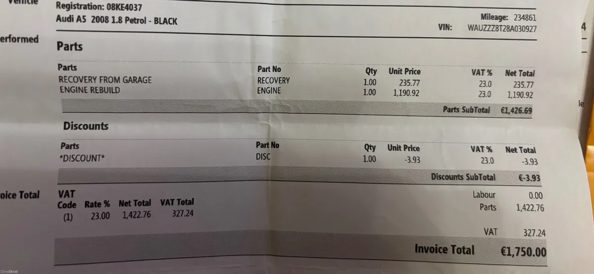 Audi A5 2008 nct 07/26 new tax 03/27!! - Image 3