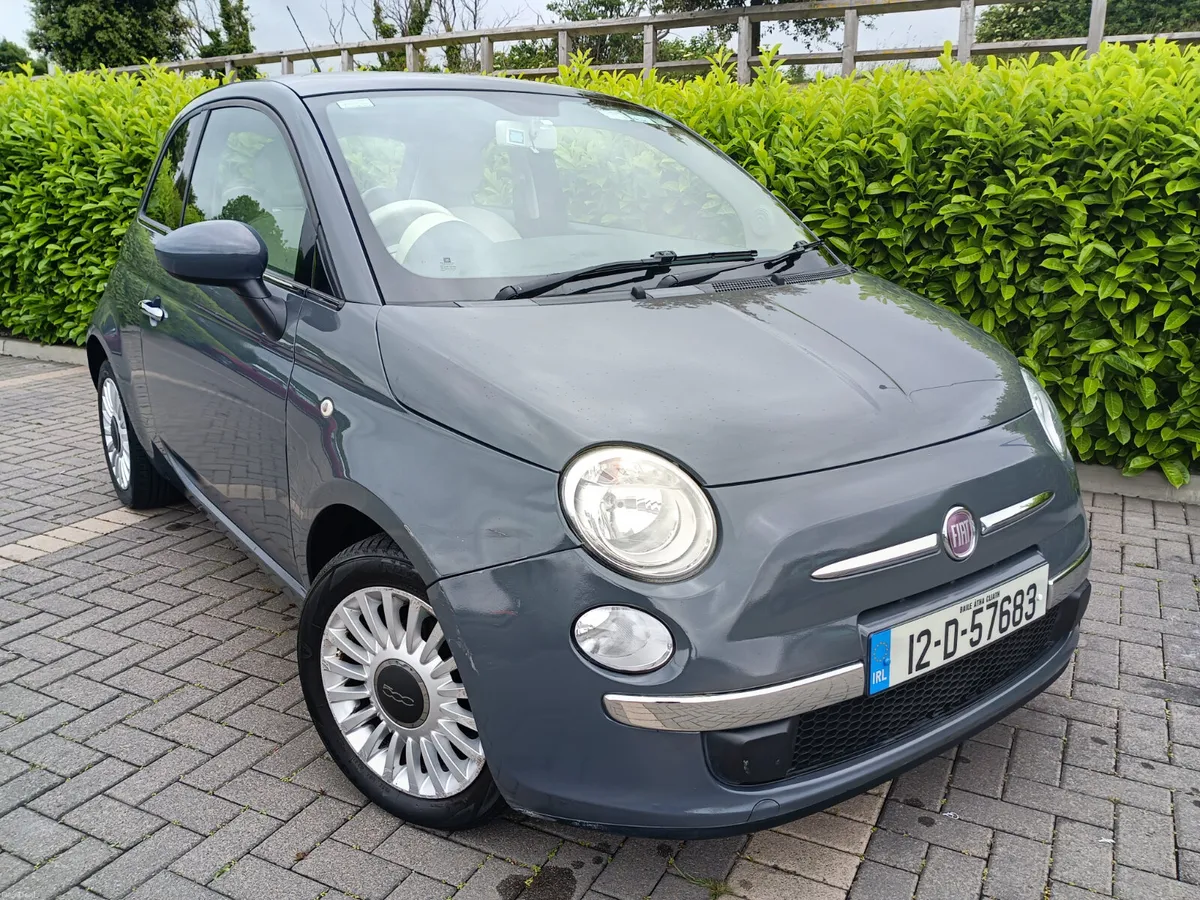 12 FIAT 500 1.2 PETROL ONLY PASSED NCT 06/26 - Image 1