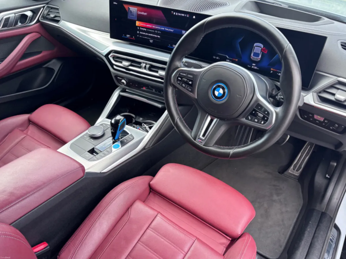 BMW I4 M50 544BHP HIGH SPEC 222 REG RED LEATHER - Image 4