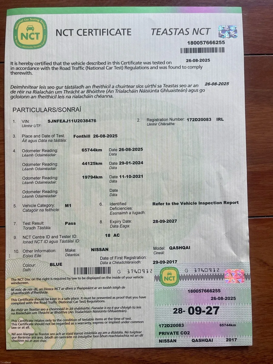 Nissan Qashqai  Automatic VERY LOW KM, URGENT SALE - Image 3