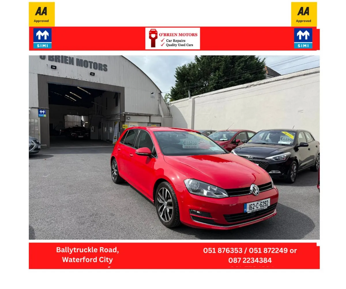 2016 Volkswagen Golf, 1.2 Turbo Petrol, Red - Image 1