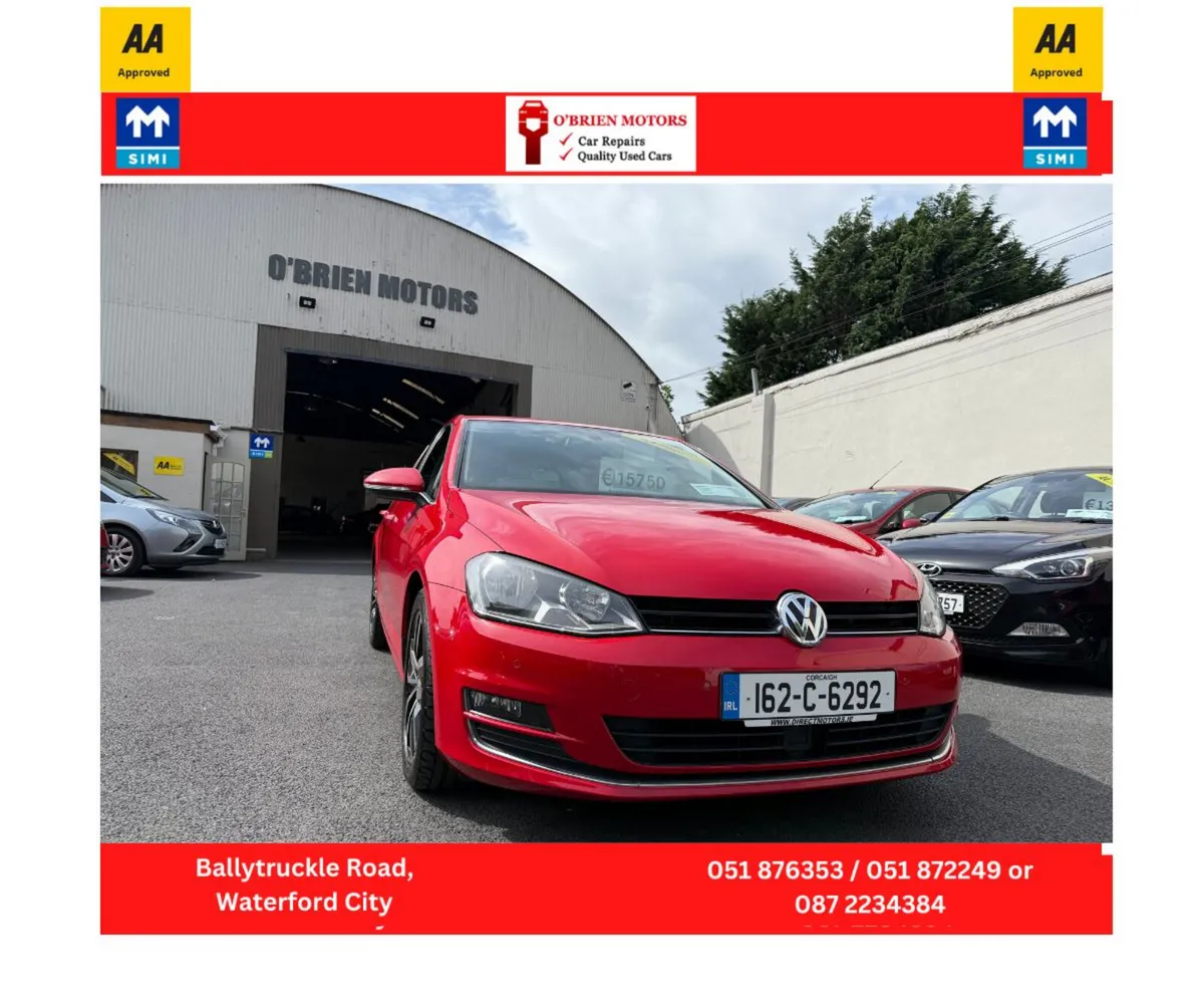 2016 Volkswagen Golf, 1.2 Turbo Petrol, Red - Image 3
