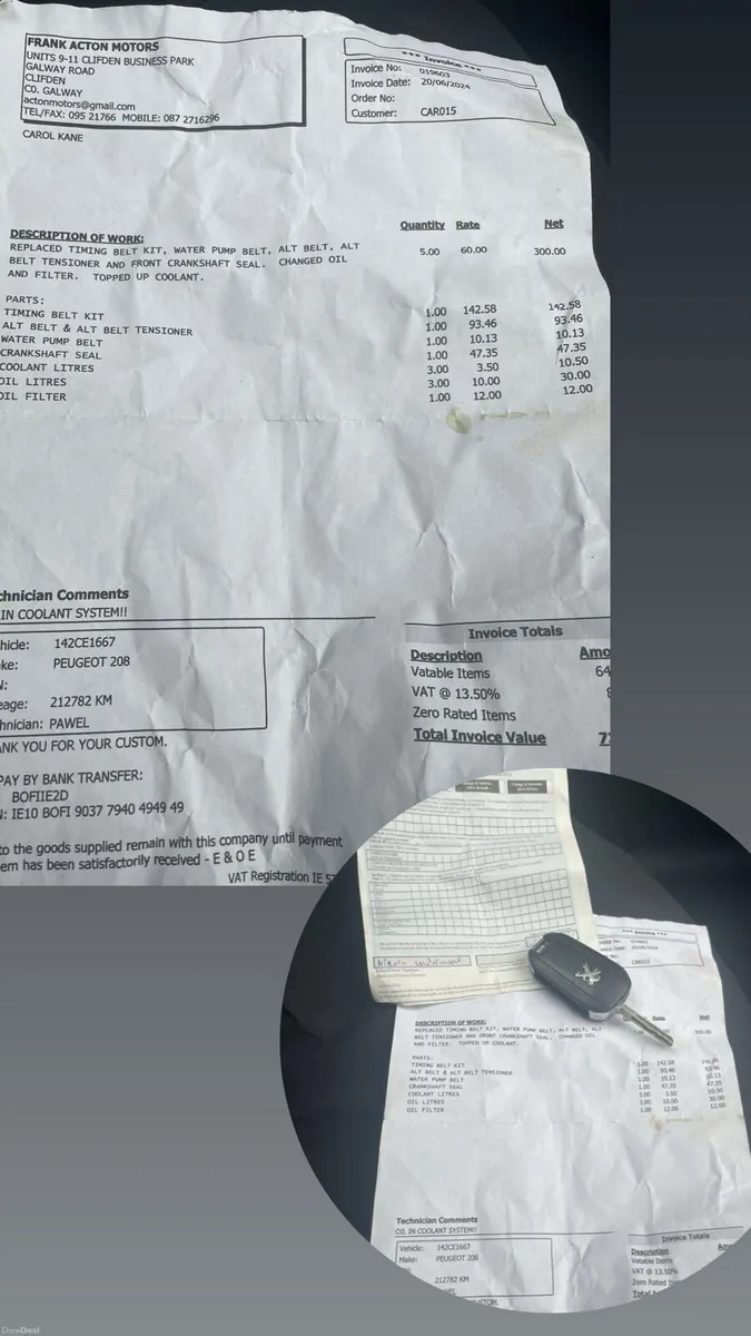 142 Peugeot 208 1.2 Petrol NCT 07,26 - Image 2